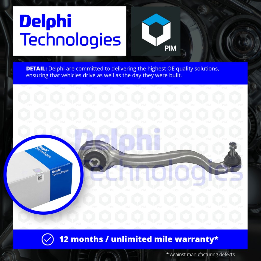 Delphi Wishbone / Suspension Arm Front Lower, Right TC3085 [PM1761601]