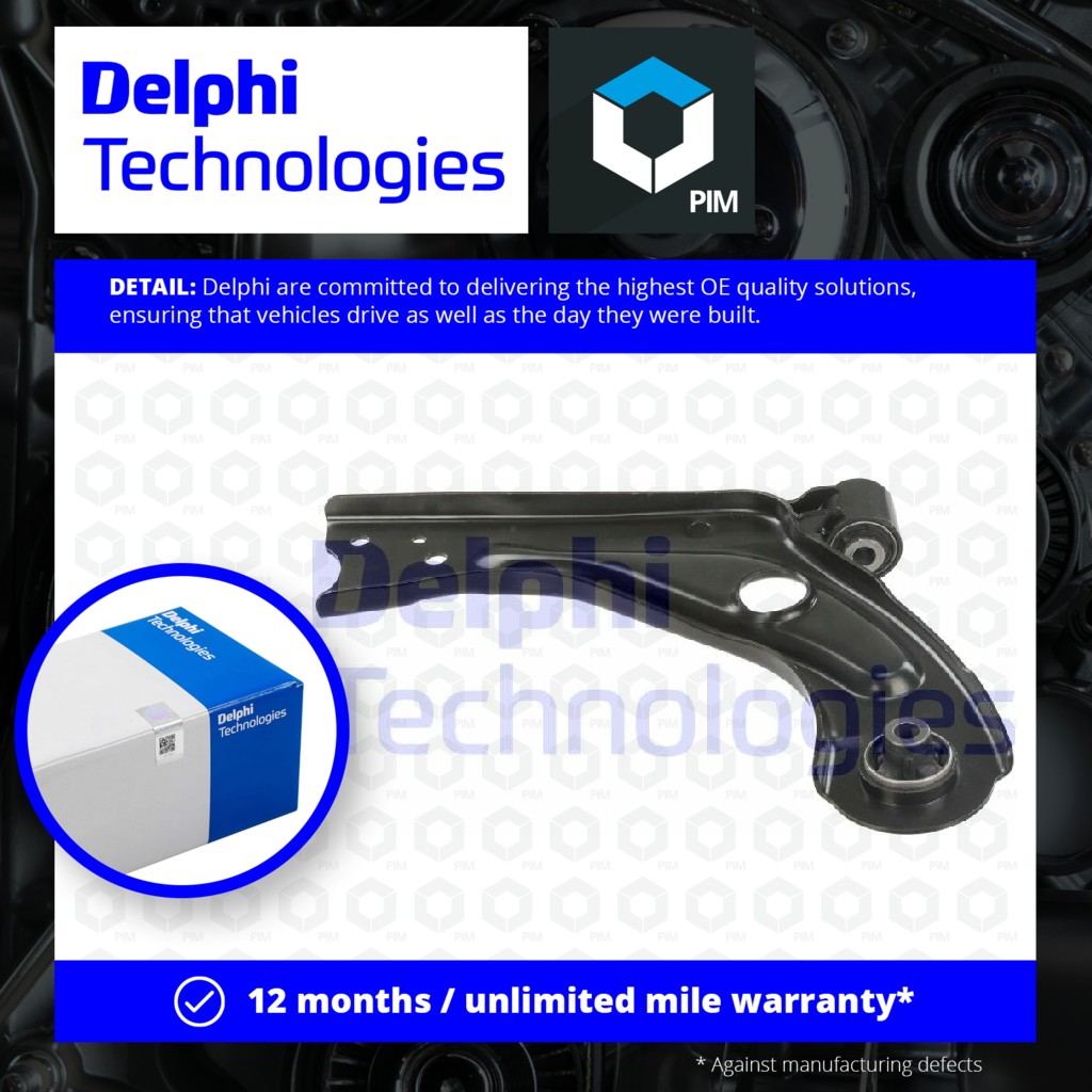 Delphi Wishbone / Suspension Arm Lower, Left TC2985 [PM1761546]