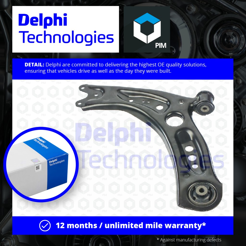 Delphi Wishbone / Suspension Arm Lower, Left TC2863 [PM1761484]