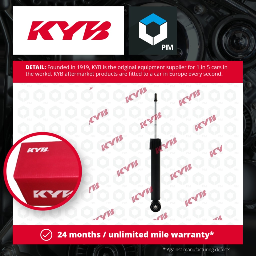 KYB 2x Shock Absorbers (Pair) Rear 3440083 [PM1737977]