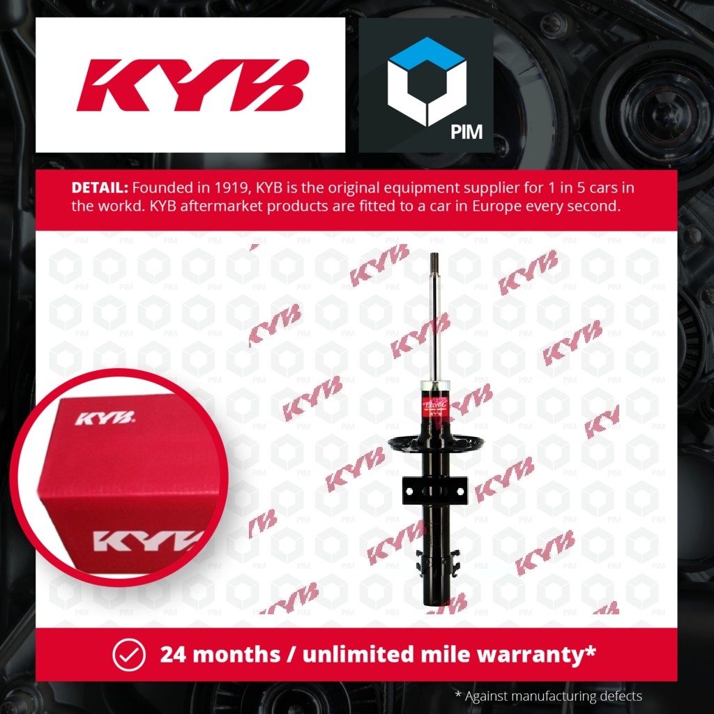 KYB 2x Shock Absorbers (Pair) Front 3338038 [PM1737965]