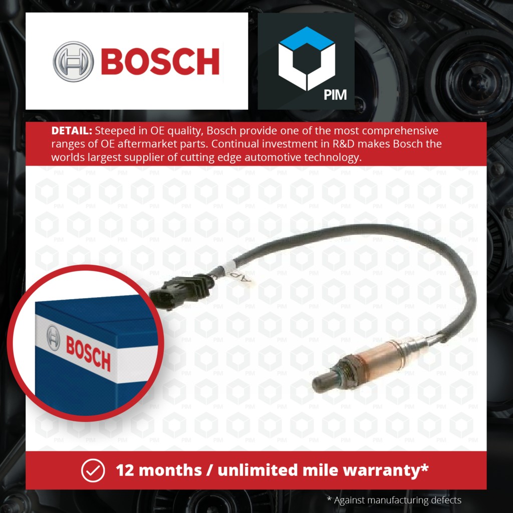 Bosch Lambda Sensor Pre Cat F00HL00454 [PM1733500]