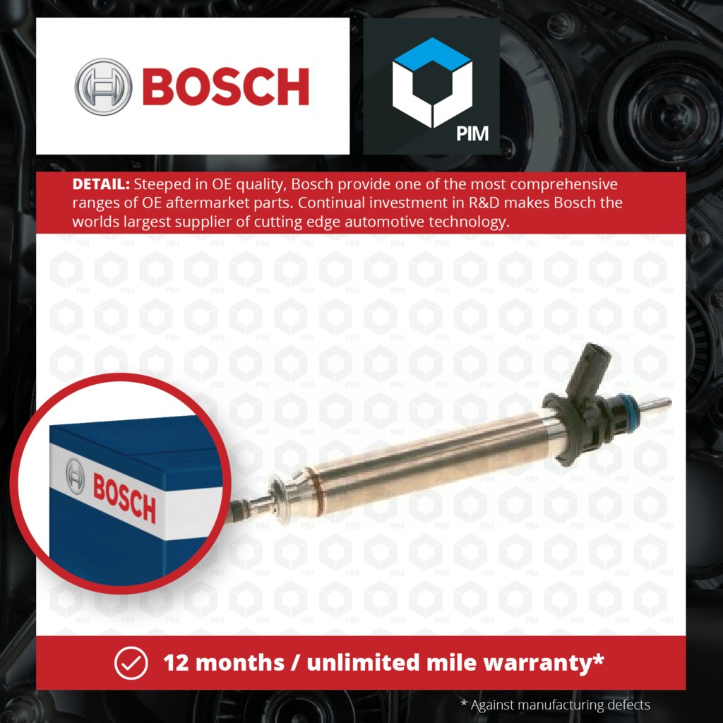 Bosch Petrol Fuel Injector 0261500804 [PM1732625]