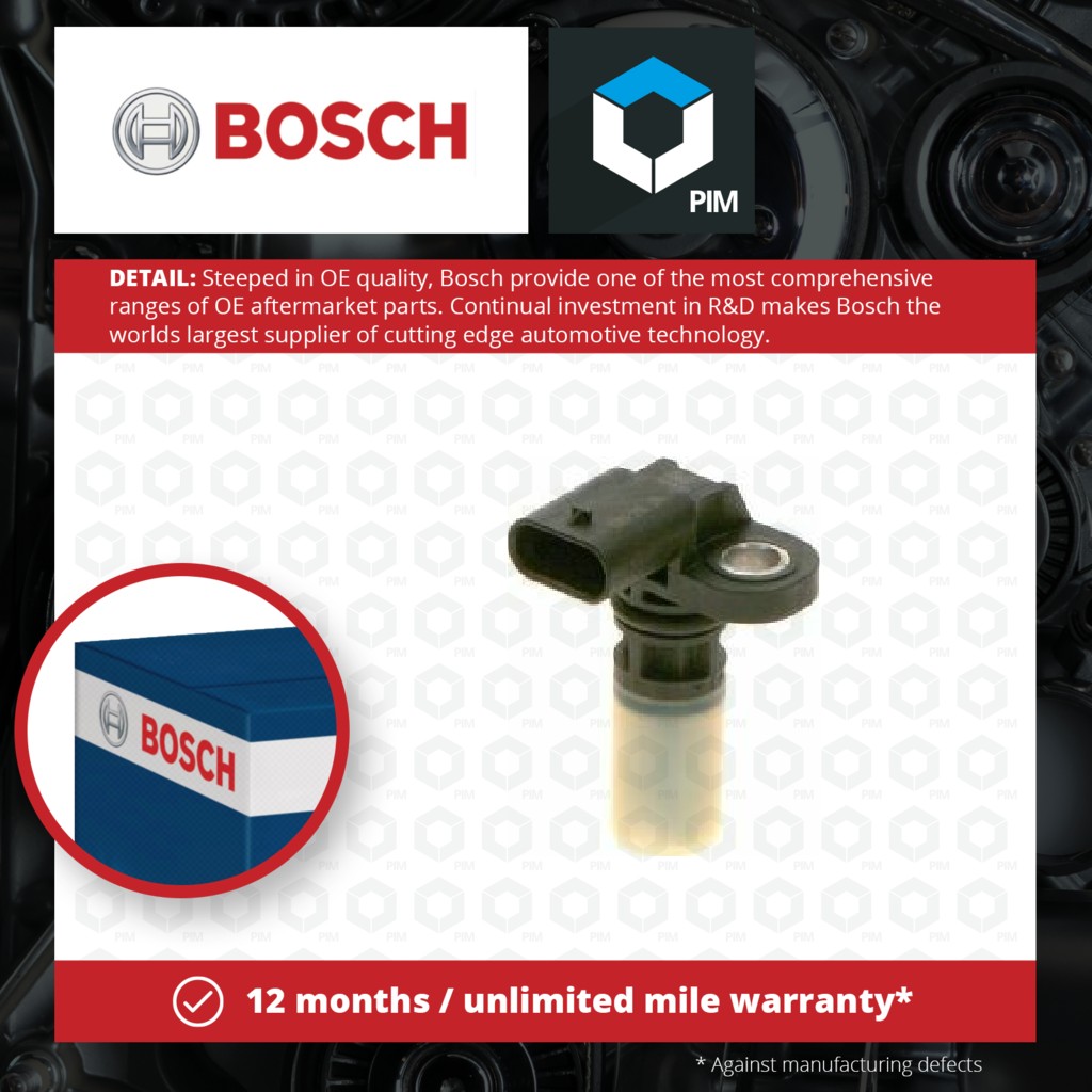 Bosch RPM / Crankshaft Sensor 0261210376 [PM1732609]