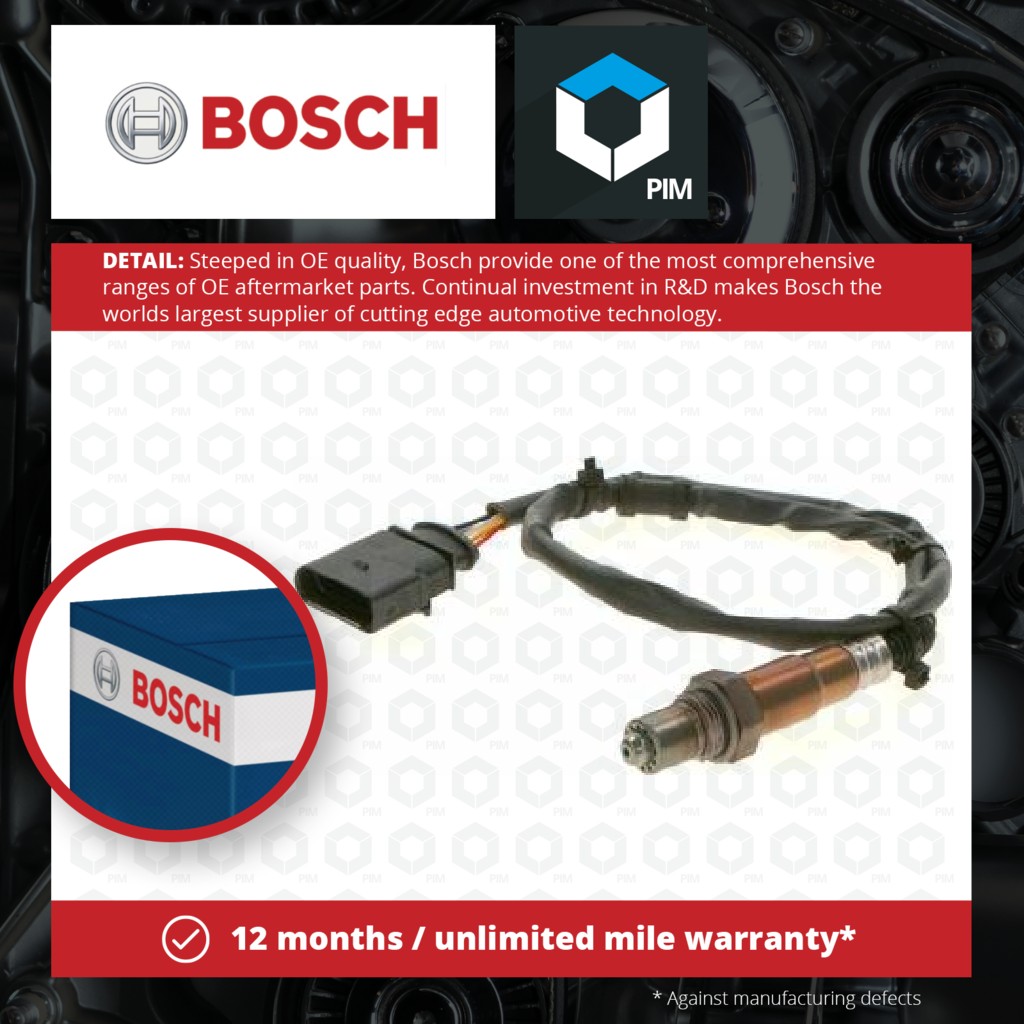 Bosch Lambda Sensor Pre Cat 0258027197 [PM1732582]