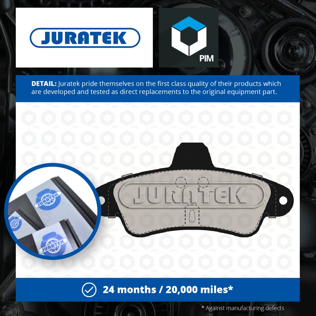 Juratek Brake Pads Set Rear JCP913 [PM1728179]