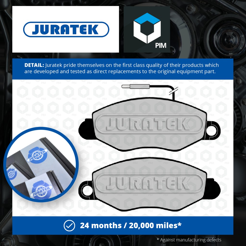 Juratek Brake Pads Set Front JCP1616 [PM1727623]