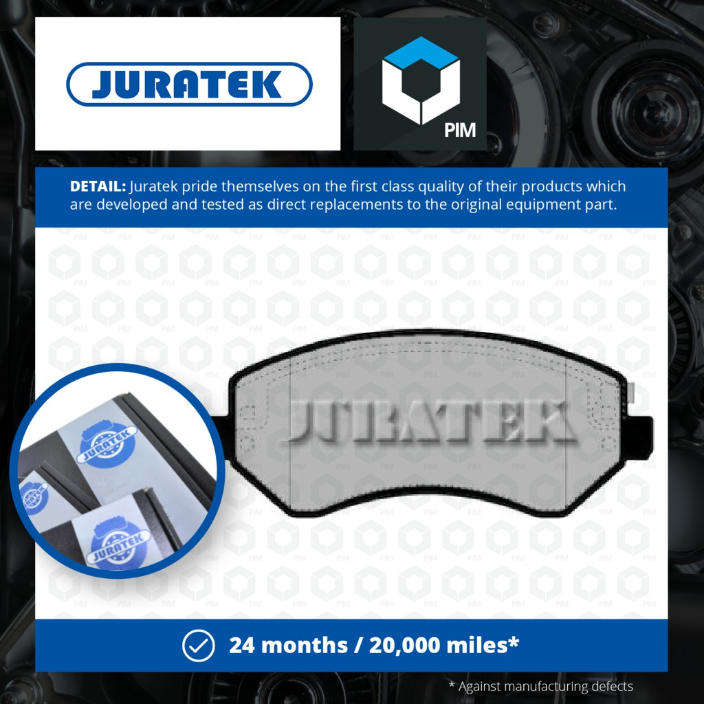 Juratek Brake Pads Set Front JCP1576 [PM1727605]