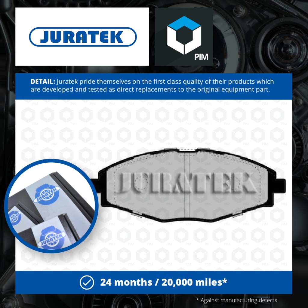 Juratek Brake Pads Set Front JCP1337 [PM1727482]