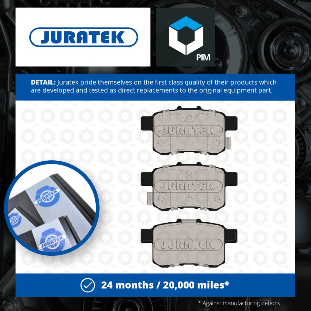 Juratek Brake Pads Set Rear JCP079 [PM1727322]