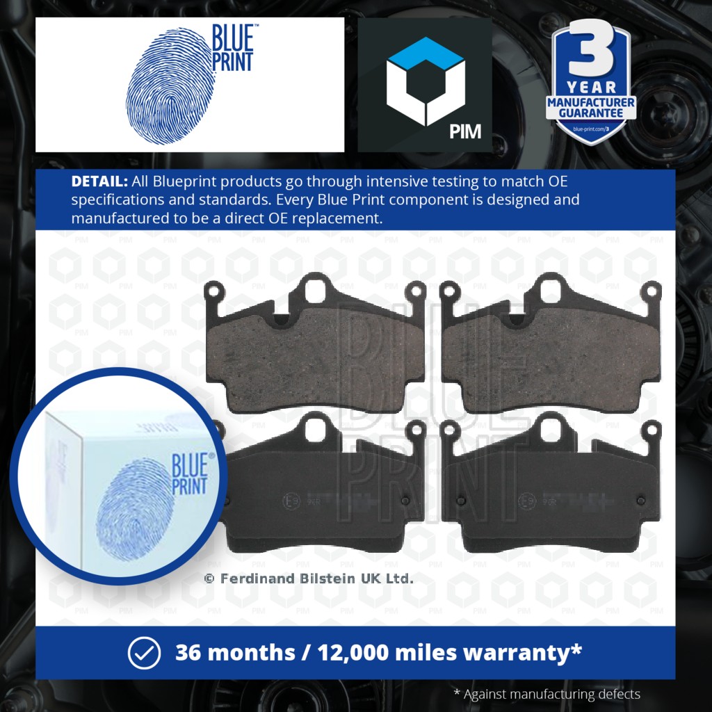 Blue Print Brake Pads Set Rear ADV184282 [PM1724596]