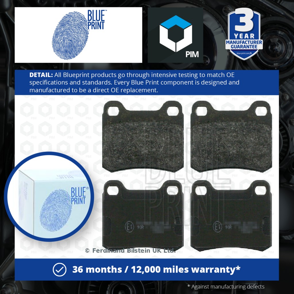 Blue Print Brake Pads Set Rear ADU174268 [PM1724534]