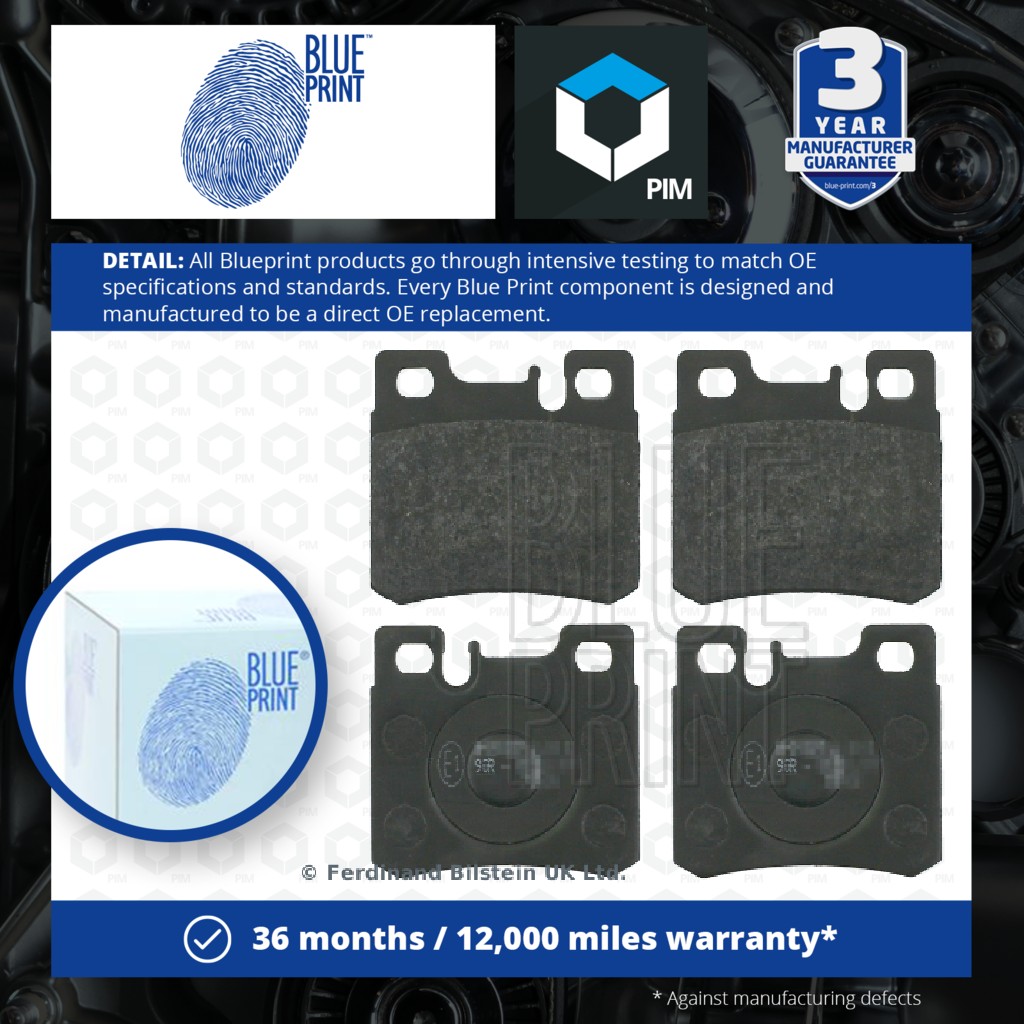 Blue Print Brake Pads Set Rear ADU174264 [PM1724530]