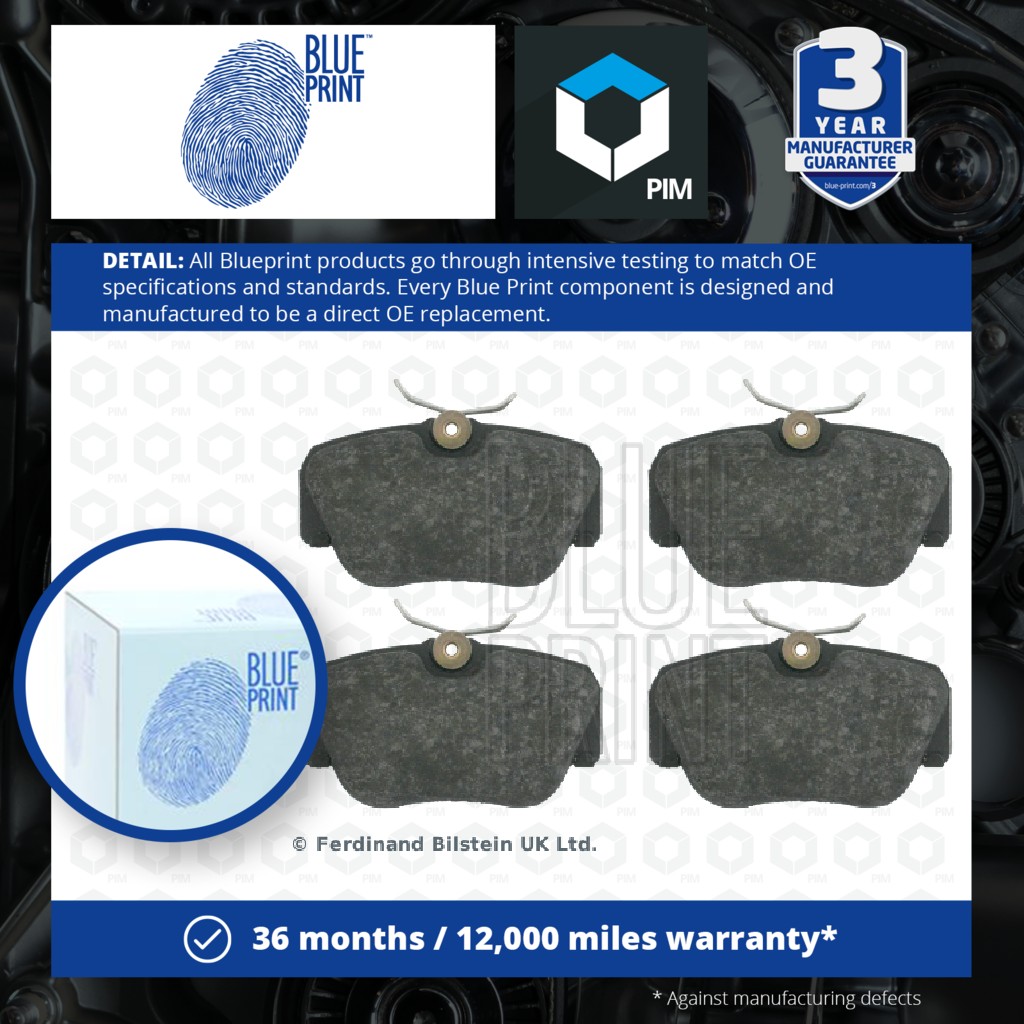 Blue Print Brake Pads Set Front ADU174261 [PM1724527]