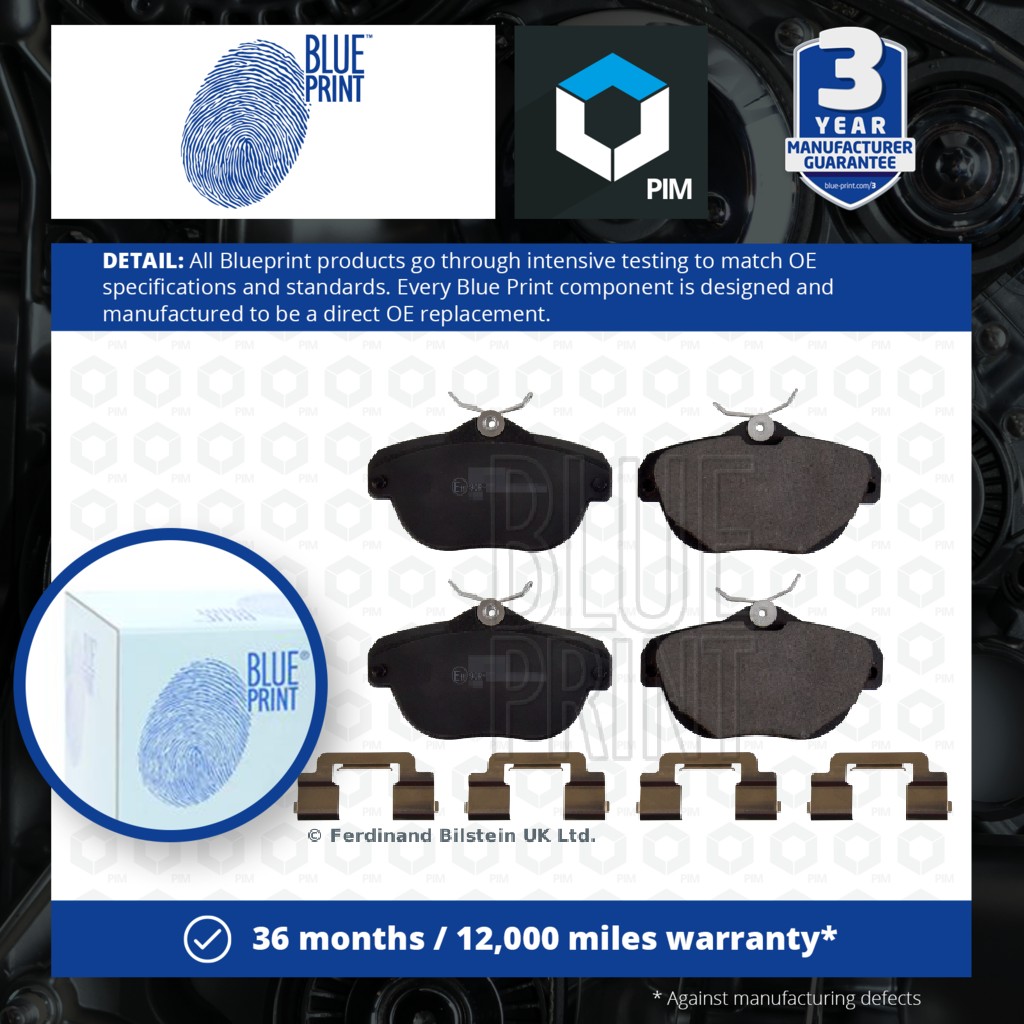 Blue Print Brake Pads Set Rear ADP154250 [PM1724461]