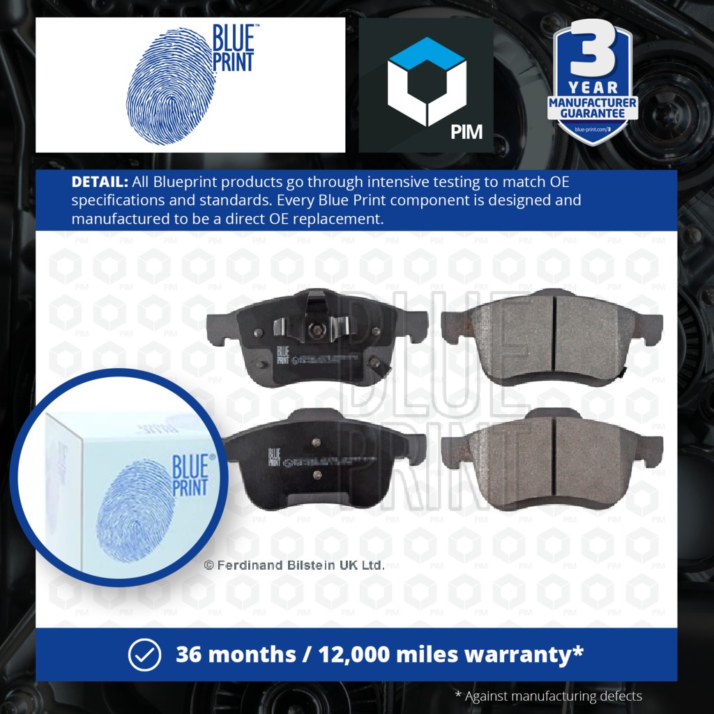 Blue Print Brake Pads Set Front ADL144244 [PM1724418]