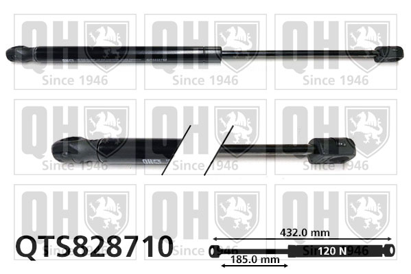 Quinton Hazell QTS828710 Gas Spring Convertible Top