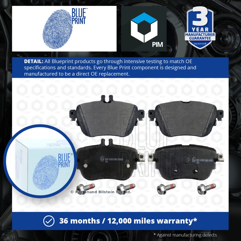 Blue Print Brake Pads Set Rear ADU174249 [PM1670921]