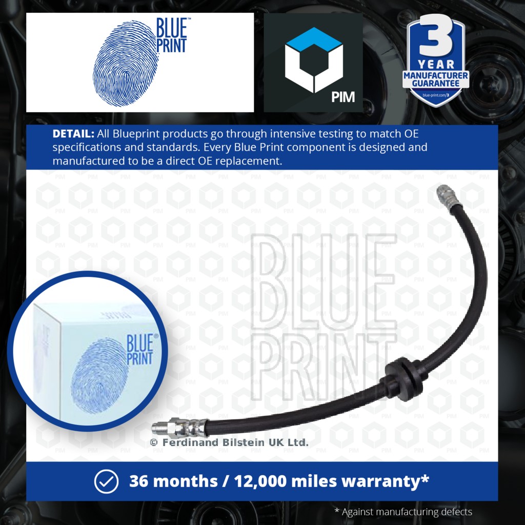 Blue Print Brake Hose Front Left or Right ADN153282 [PM1670790]