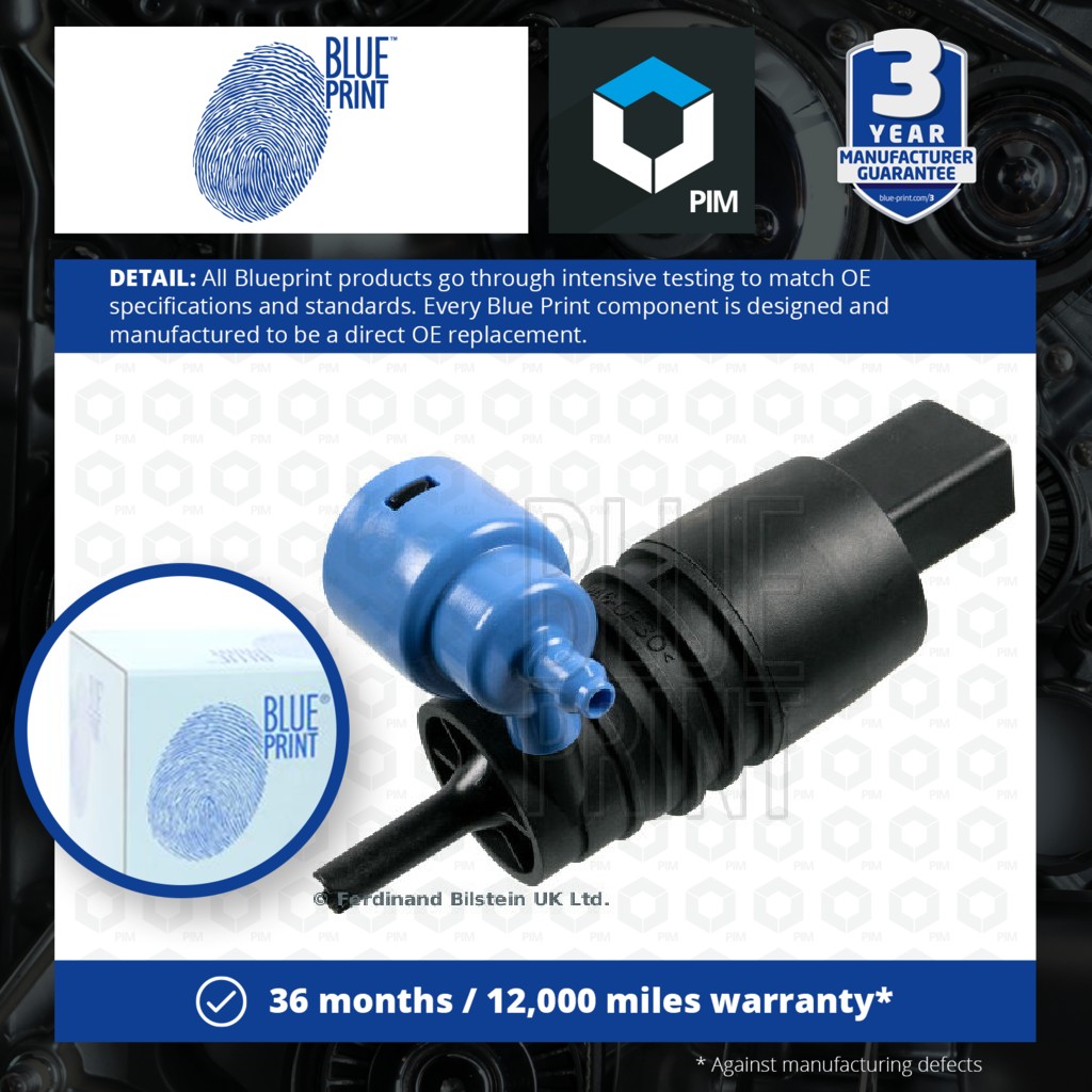 Blue Print Washer Pump Front ADG07911 [PM1670659]