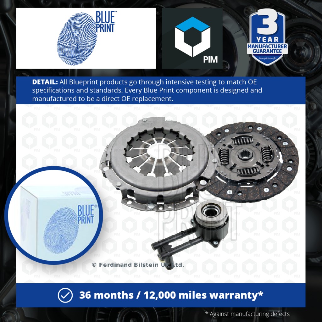 Blue Print Clutch Kit 3pc (Cover+Plate+CSC) ADF123099 [PM1670602]