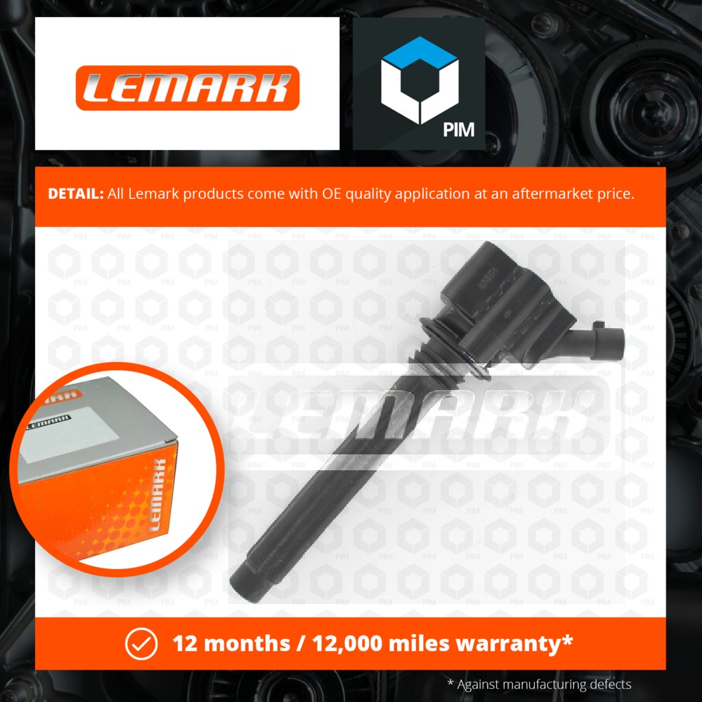 Ignition Coil fits JEEP RENEGADE 1.6 14 to 18 Lemark 46344869 55242406