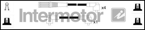 Intermotor HT Leads Ignition Cables Set 76120 [PM1661892]