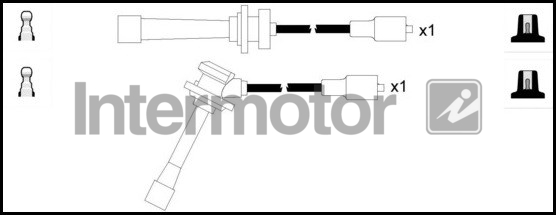 Intermotor HT Leads Ignition Cables Set 73989 [PM1661794]