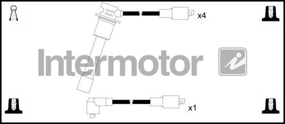 Intermotor HT Leads Ignition Cables Set 73818 [PM1661660]
