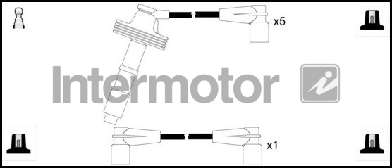 Intermotor HT Leads Ignition Cables Set 73810 [PM1661653]
