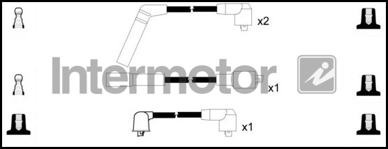 Intermotor HT Leads Ignition Cables Set 73684 [PM1661559]