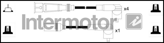 Intermotor HT Leads Ignition Cables Set 73661 [PM1661544]
