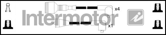 Intermotor HT Leads Ignition Cables Set 73471 [PM1661393]