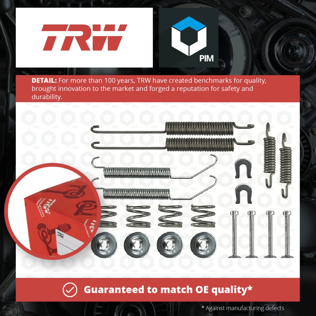 TRW Brake Shoe Fitting Kit Rear SFK465 [PM1651875]