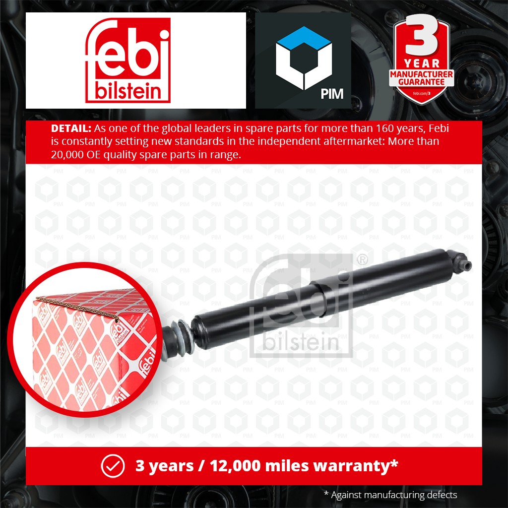 Febi 2x Shock Absorbers (Pair) Rear 20583 [PM1650965]