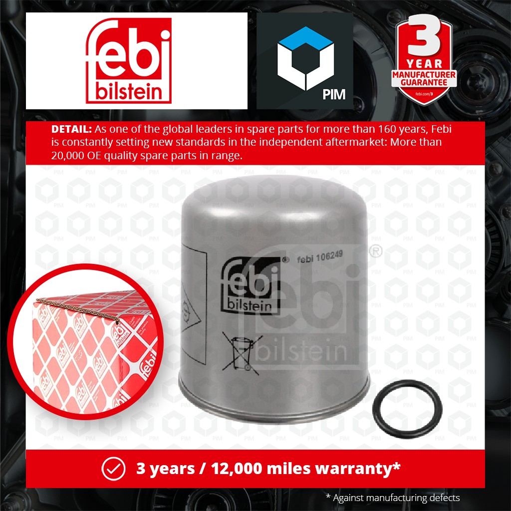 Febi CV Air Dryer Cartridge 106249 [PM1649922]