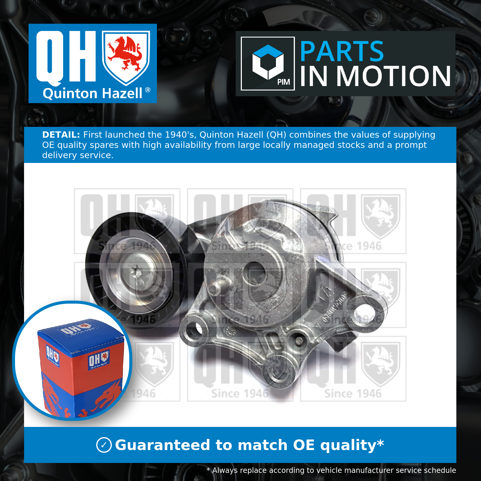 Quinton Hazell Aux Belt Tensioner QTA1630 [PM1648677]