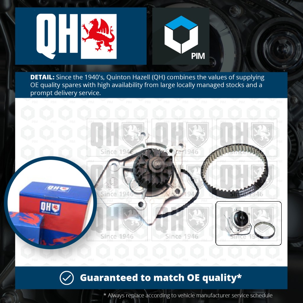Quinton Hazell Timing Belt & Water Pump Kit QBPK9149 [PM1648282]