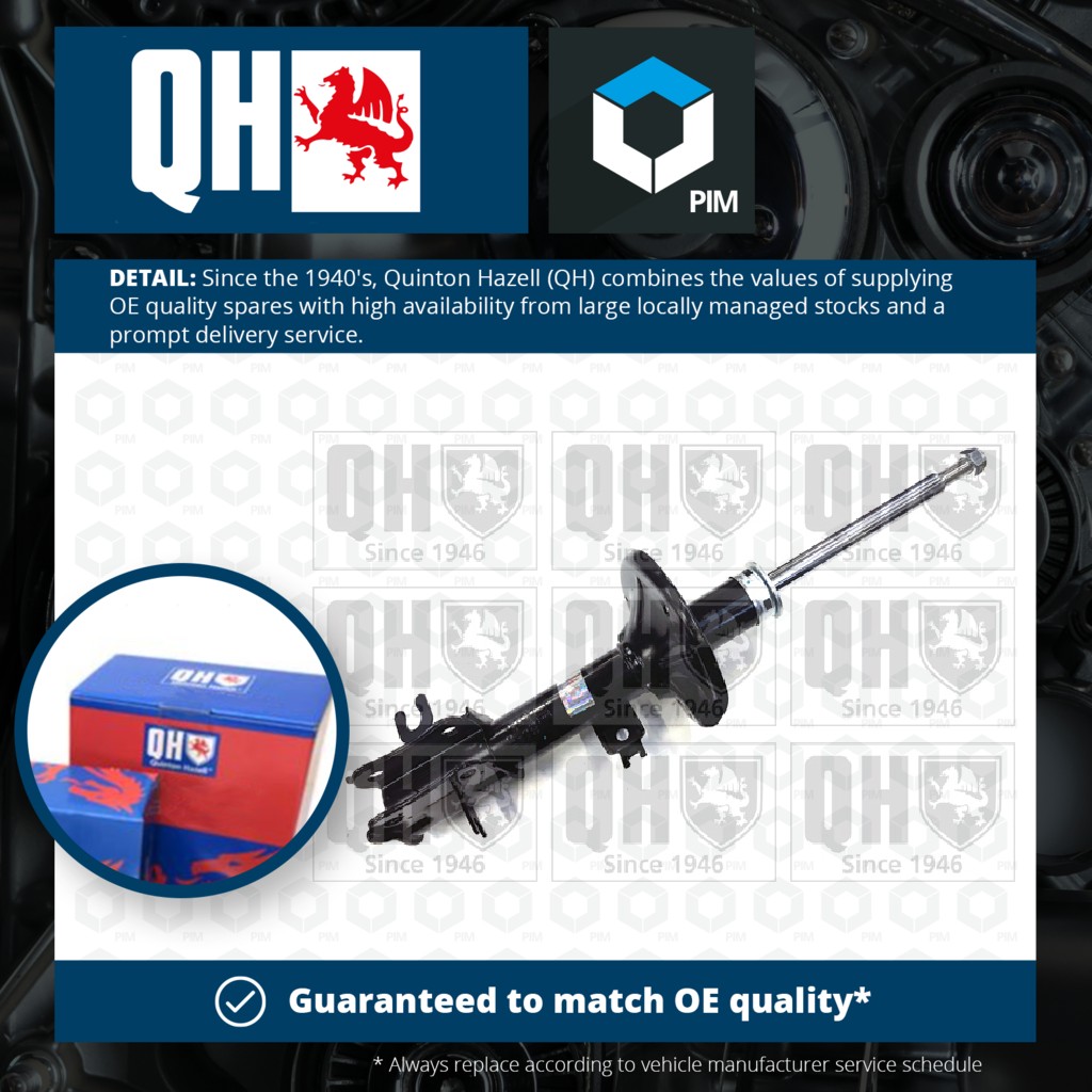 Quinton Hazell Shock Absorber (Single Handed) Front Left QAG181330 [PM1648214]