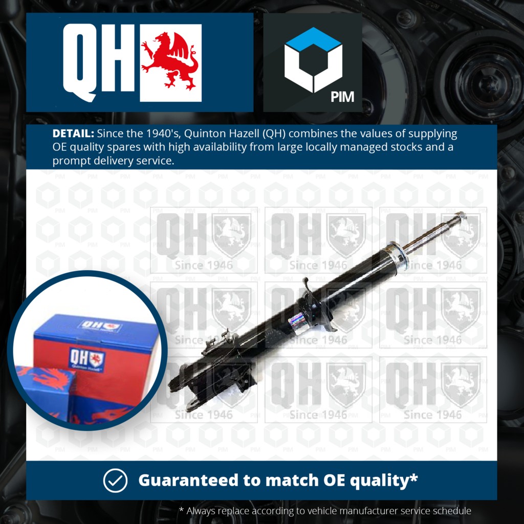 Quinton Hazell Shock Absorber (Single Handed) Front Left QAG181226 [PM1648208]