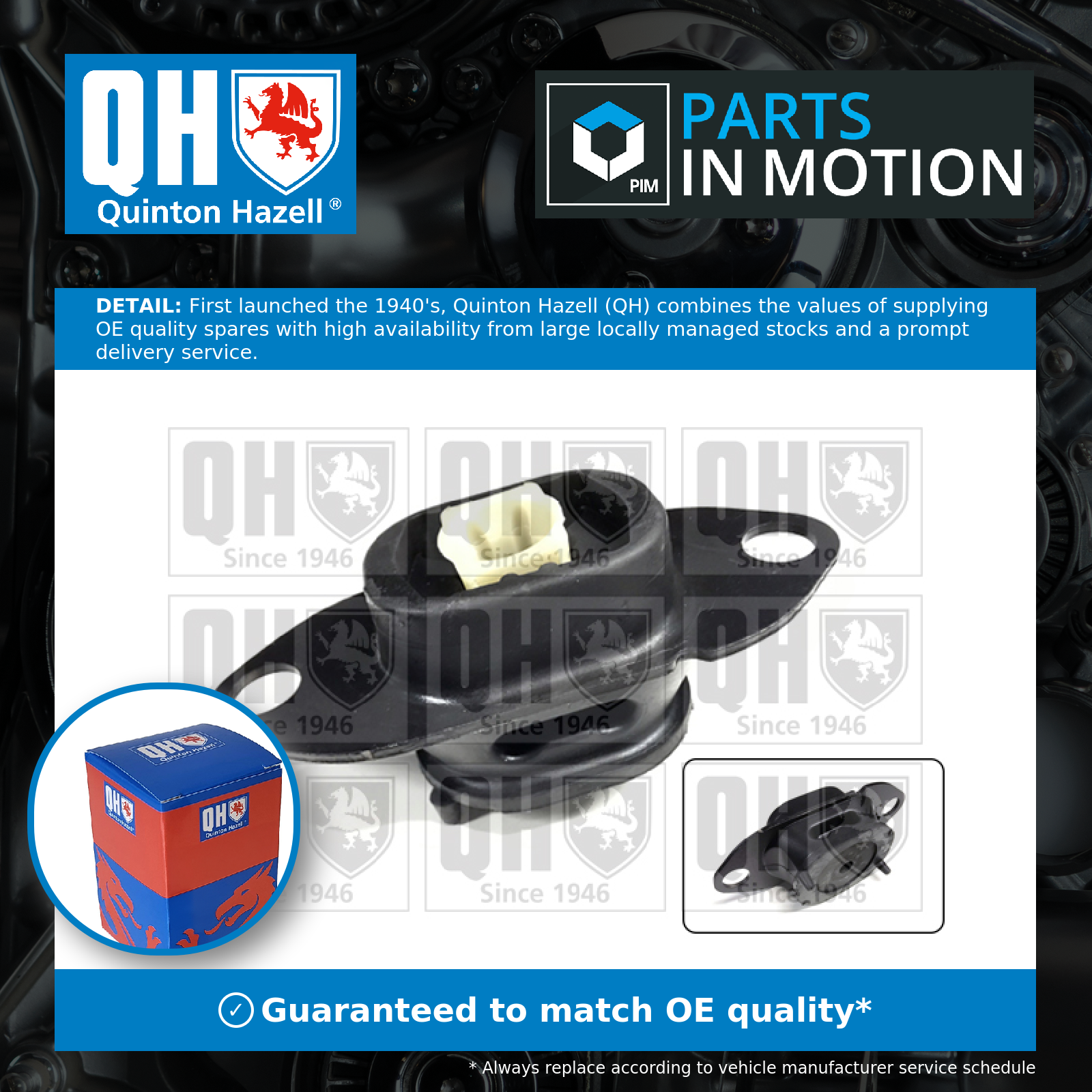 Quinton Hazell Engine Mount Front Left EM4850 [PM1648107]