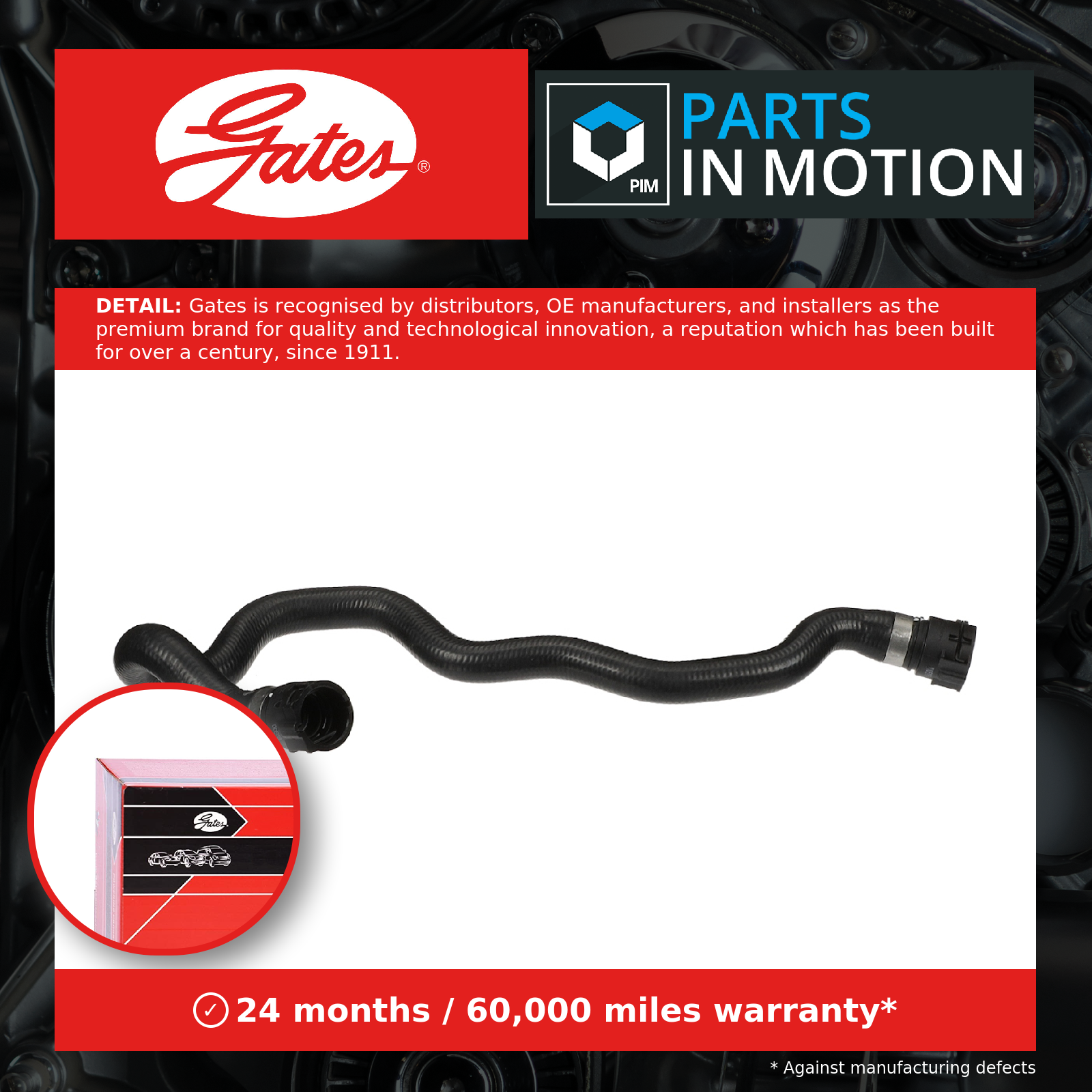 4x ✅Fits GATES GAT02-1751 Heater Hose GAT02-1751 Cooling system rubb ⭐UK Seller⭐ - Image 13