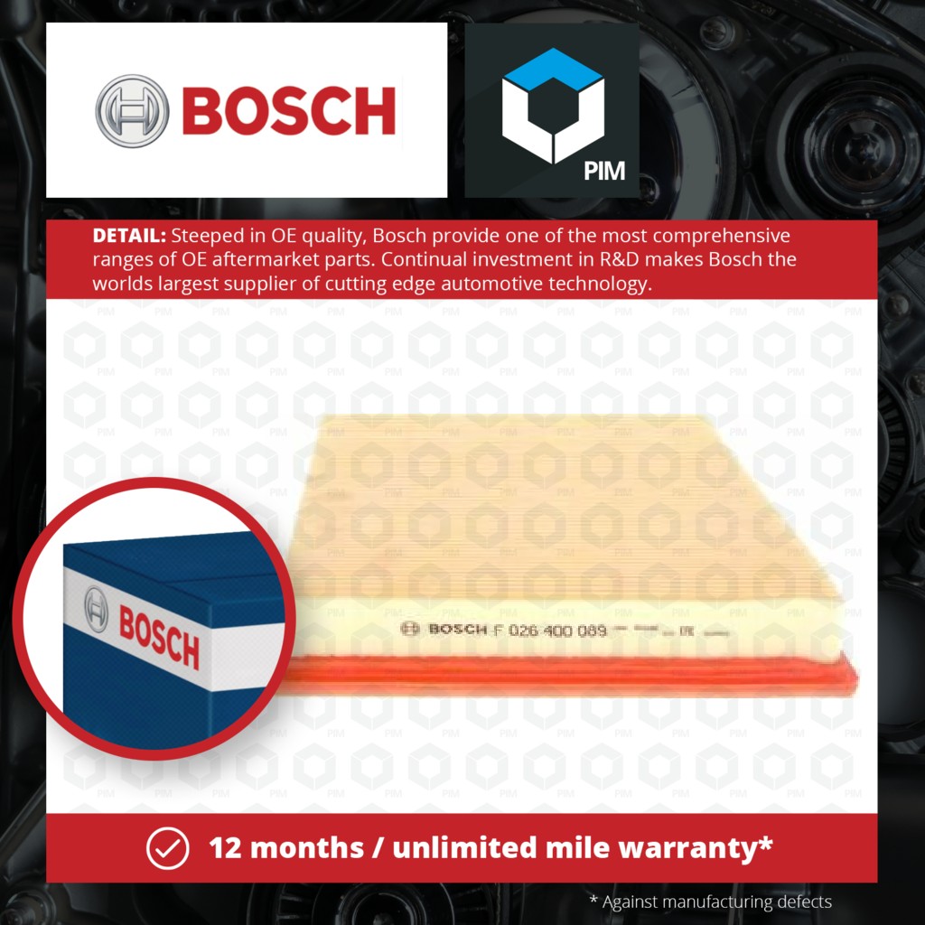Bosch Air Filter F026400089 [PM1644981]