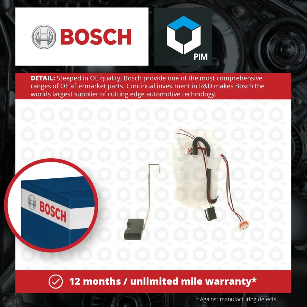 Bosch Fuel Pump In tank 1987580088 [PM1644775]