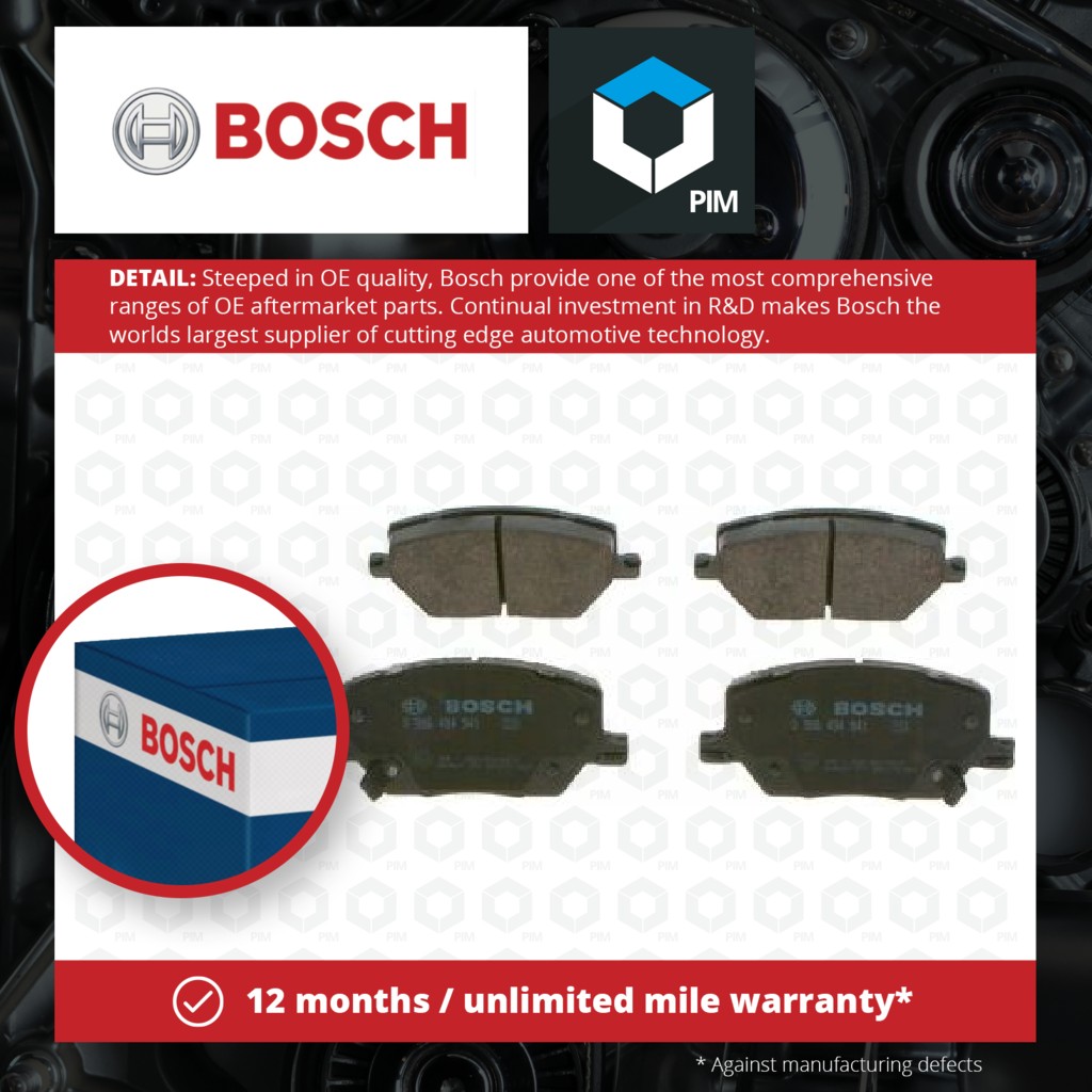 Bosch Brake Pads Set Front 0986494941 [PM1644544]