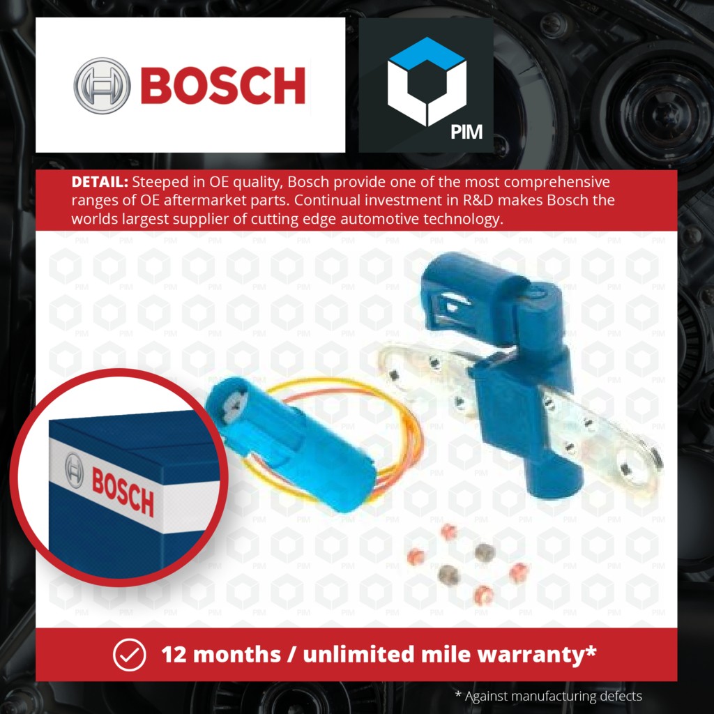 Bosch RPM / Crankshaft Sensor 0986280456 [PM1644439]