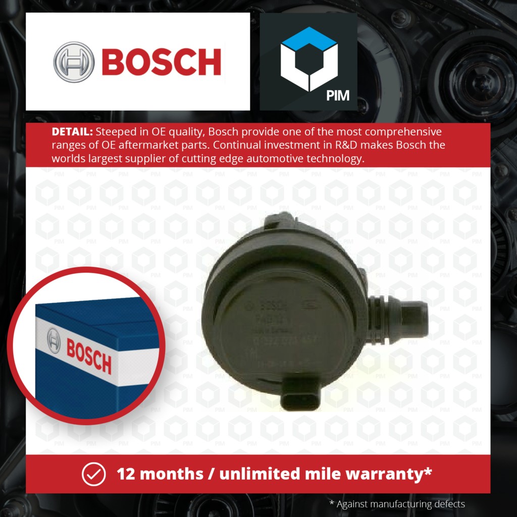 Bosch Water Pump for Parking Heater 0392023457 [PM1644217]