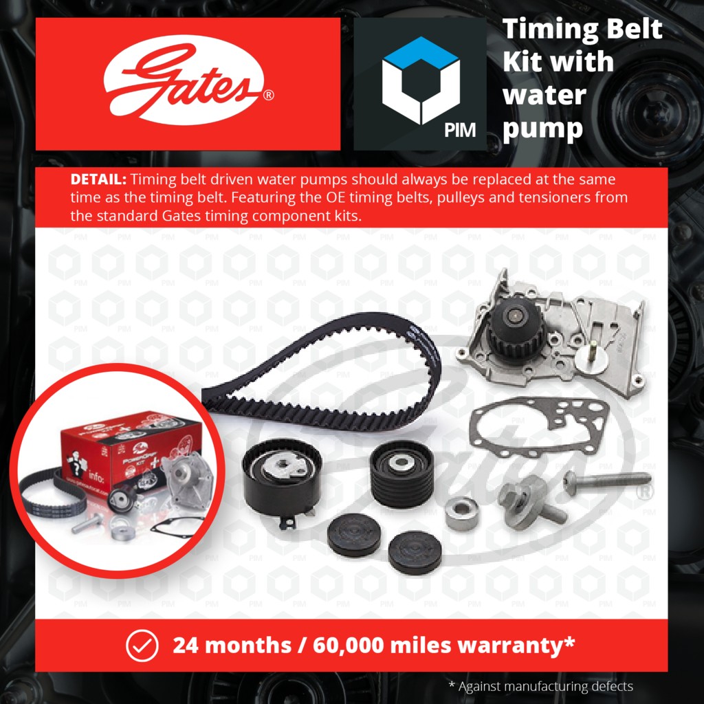 Gates Timing Belt & Water Pump Kit KP35501XS [PM1620908]