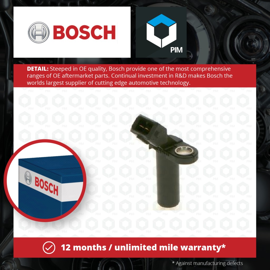 Bosch RPM / Crankshaft Sensor 0986280475 [PM1618423]