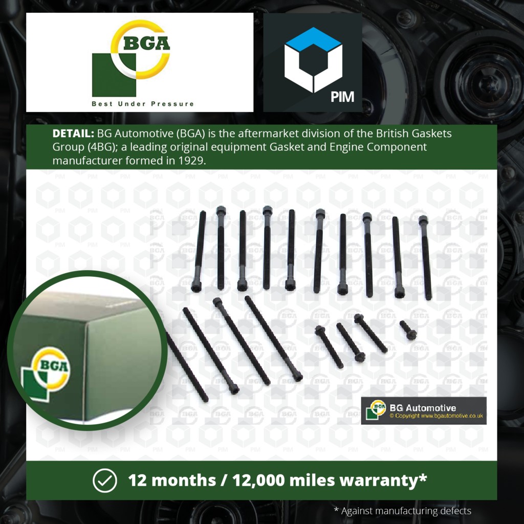 BGA Cylinder Head Bolts BK0904 [PM1609757]